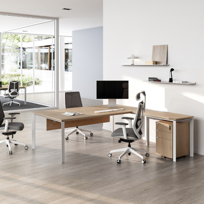 comprare MC3.0 Tavolo ergonomico su misura per l'amministratore di ufficio Tavolo a forma di L con spaziosa area da scrivania online manufacture