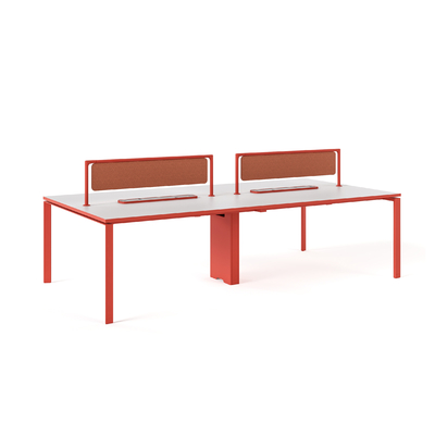 comprare FLEX Moderna Stazione di lavoro per 4 persone con un generoso design faccia a faccia Ampio spazio di lavoro online manufacture
