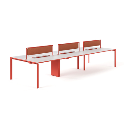 comprare FLEX 8 Persone Office Workstation Desk Design moderno con gestione integrata dei cavi online manufacture