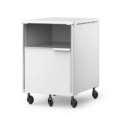 comprare FLEX sotto scrivania moderno armadietto di archiviazione armadietto laterale piedistallo con spazi a ruote risparmio online manufacture