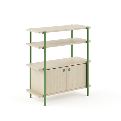comprare FLEX Modern Open Office Storage Cabinet con porte e scaffali online manufacture