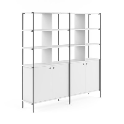 comprare FLEX ufficio multifunzione armadietto divisore 4 spaziosi compartimenti stile moderno online manufacture