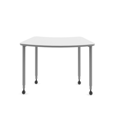 comprare FLEX Tavoli da conferenza modulari a forma di arco circolare con caster di design contemporaneo online manufacture
