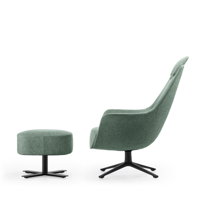 comprare Poltrona per visitatori di lusso con tessuto morbido online manufacture