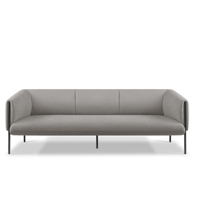 comprare GRANDEUR Divano da ufficio moderno da tre posti tappezzeria morbida con braccioli imbottiti online manufacture