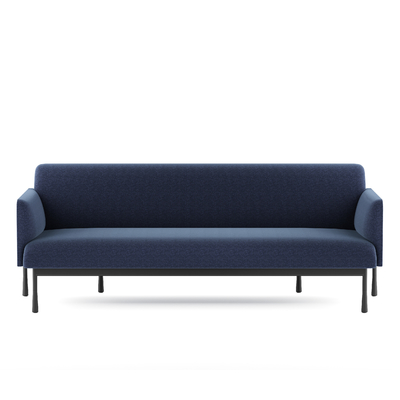 comprare Moderno divano da ufficio in tessuto morbido Divano a tre posti Colore RAL Con gambe metalliche robuste online manufacture