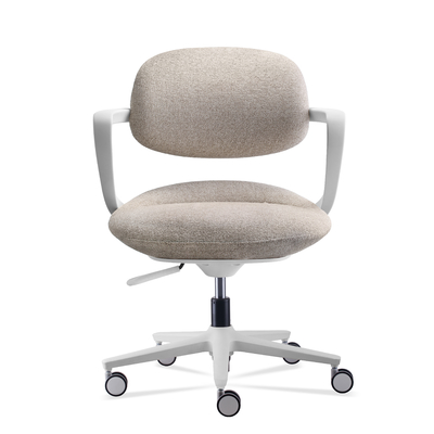 comprare Sedie da ufficio moderne a forma di conchiglia compatta con ruote online manufacture