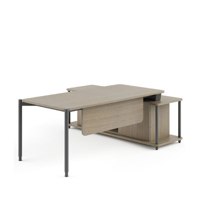 FLEX Disegno elegante Modern Executive Office Desk Con bordi arrotondati per spazi manageriali